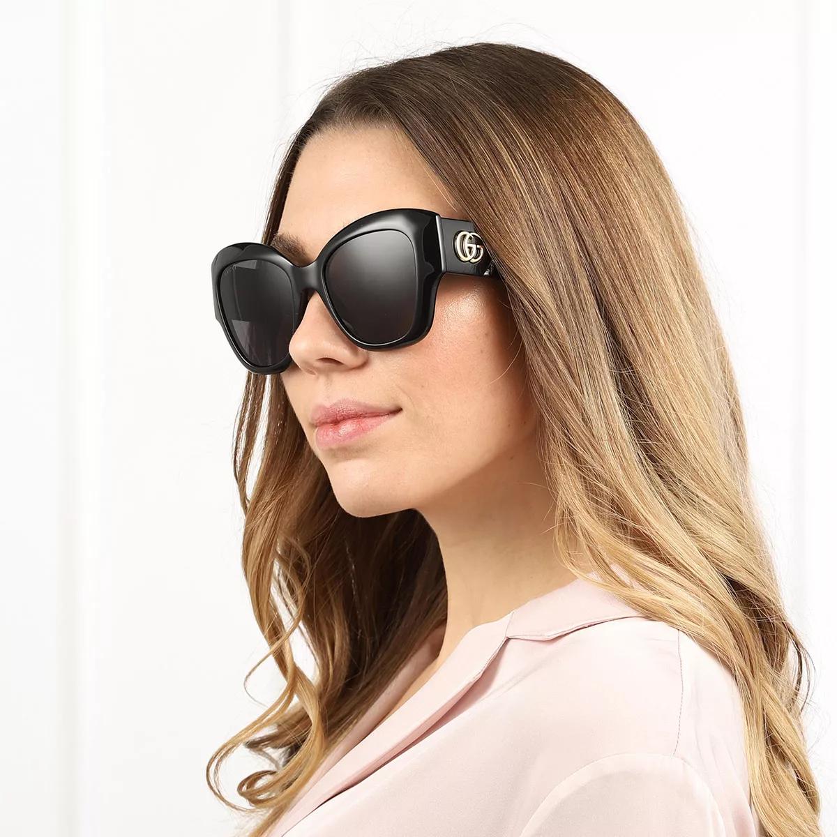 Gucci GG0808S-001 53 Sunglass WOMAN INJECTION Black | Sonnenbrille
