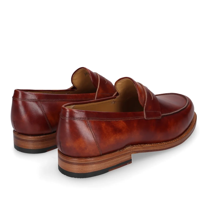 Heinrich Dinkelacker Loafer Slipper Wien Plain TC mittel-braun(Image 3)