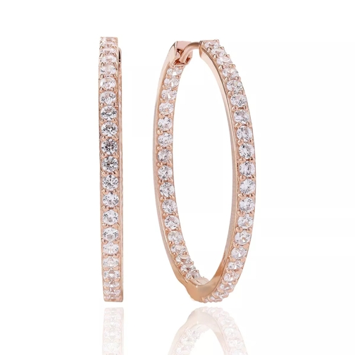 Sif Jakobs Jewellery Bovalino Earrings White Zirconia 18K Rose Gold Plated Ring