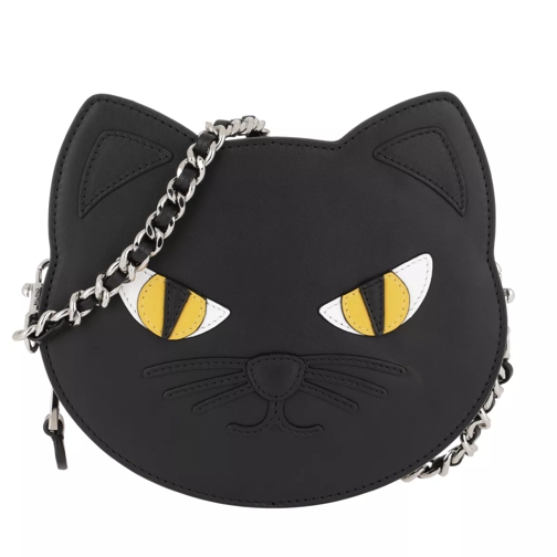 Moschino Cat Crossbody Bag Black Fantasy Print Crossbody Bag