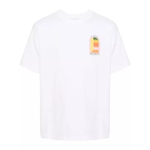 Casablanca Tennis Club Icon Organic Cotton T-Shirt White 