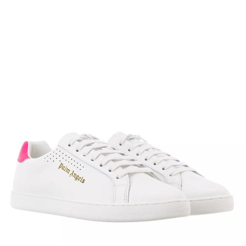 Palm Angels New Tennis Sneakers   White Fuchsia Low-Top Sneaker