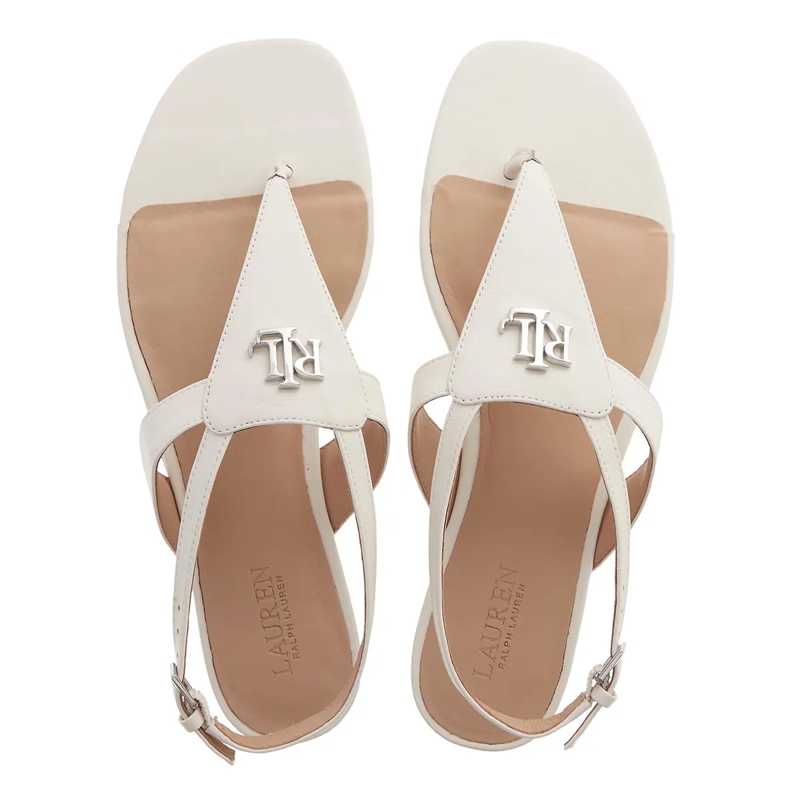 Lauren Ralph Lauren Sandalen Everley Sandals Flat Sandal Soft White(Image 6)