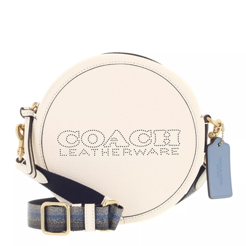 Coach Colorblock Leather Penn Circle Bag B4/Chalk Multi Canteen Bag