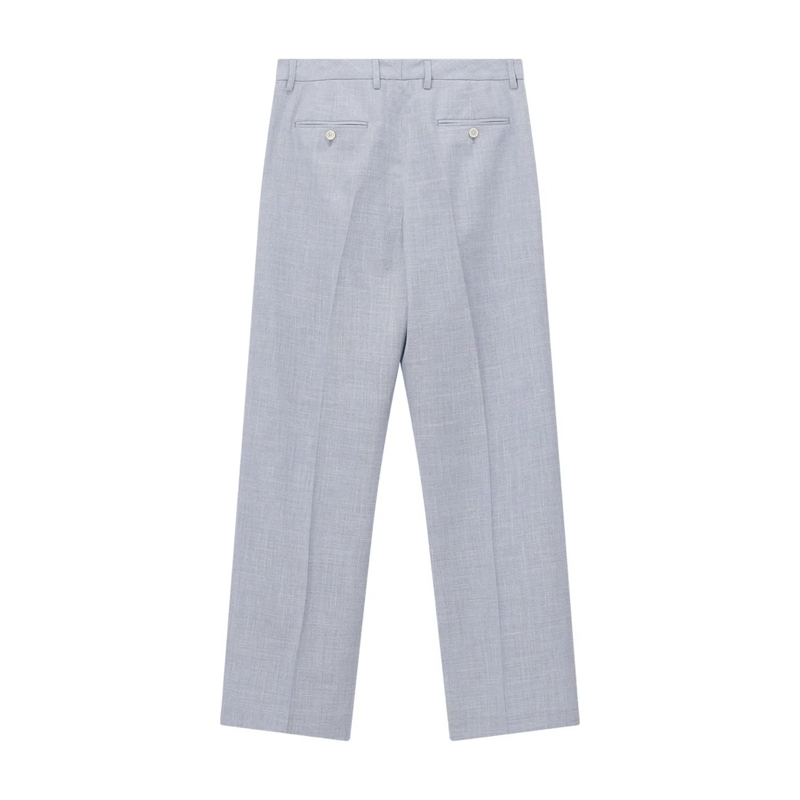 Lardini  Stoffhose aus Wolle, Seide & Leinen blau(Image 2)