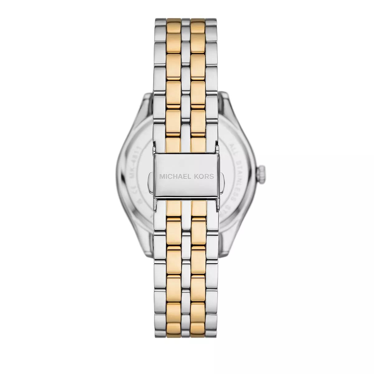Michael Kors Michael Kors Harlowe Three Hand Two Tone Stainless Steel Bicolor Quarz Uhr