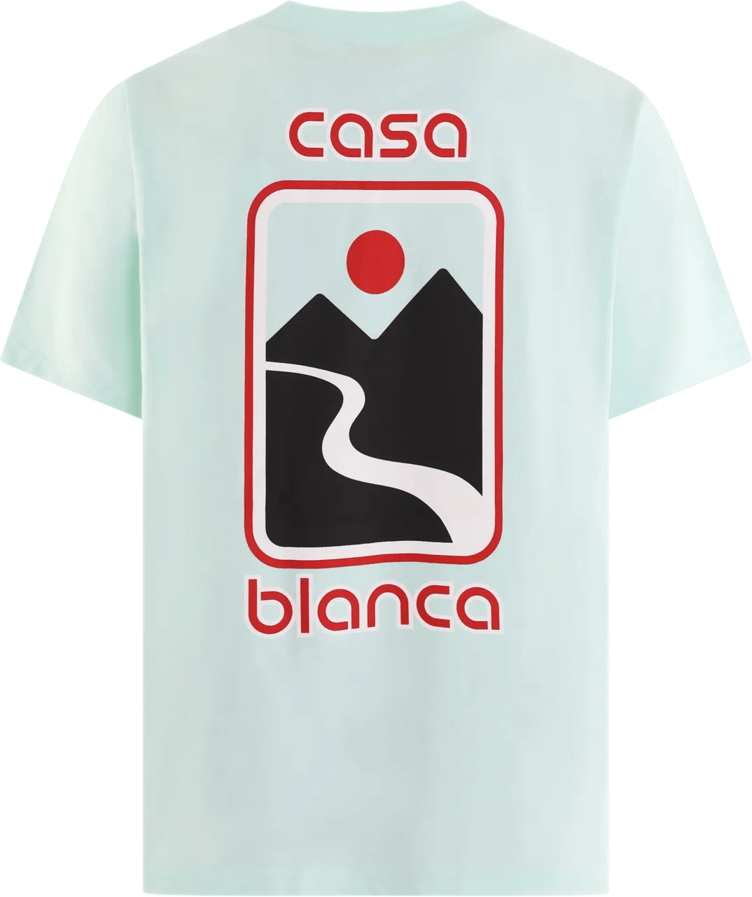 Tシャツ・カットソー CASABLANCA SUNSET VALLEY T-SHIRT Casablanca Heren Sunset Valley T-Shirt Groen grün | T-Shirts