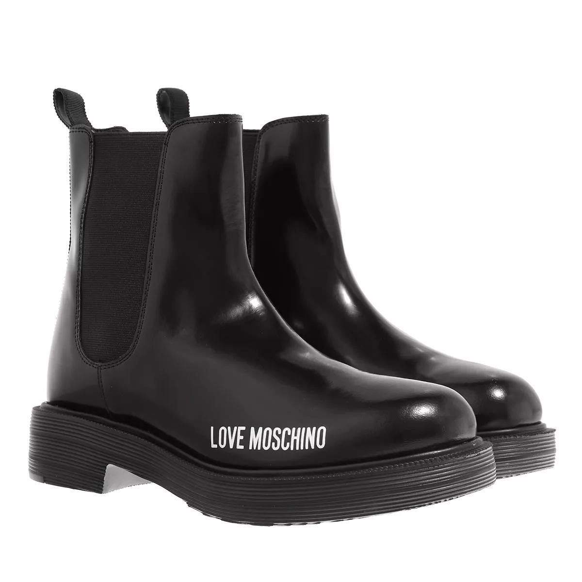 Love Moschino Boots & Stiefeletten - Sca.Nod.City40 Vit.Abrasivato - Gr. 39 (EU) - in Schwarz - für Damen