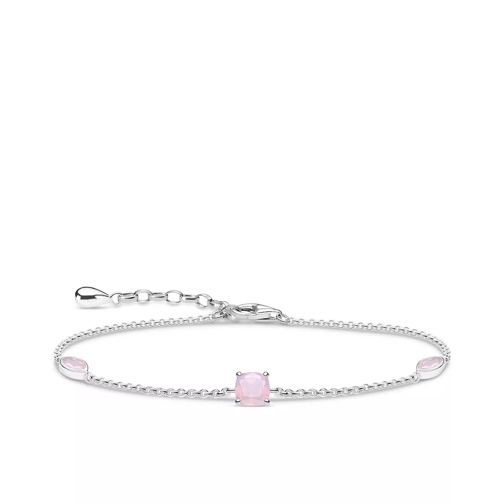 Thomas Sabo Bracelet Shimmering Pink Opal Colour Effect Bracelet
