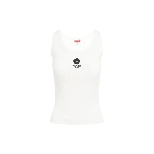 Kenzo Boke 2.0 Ribbed Tank Top White Blouses