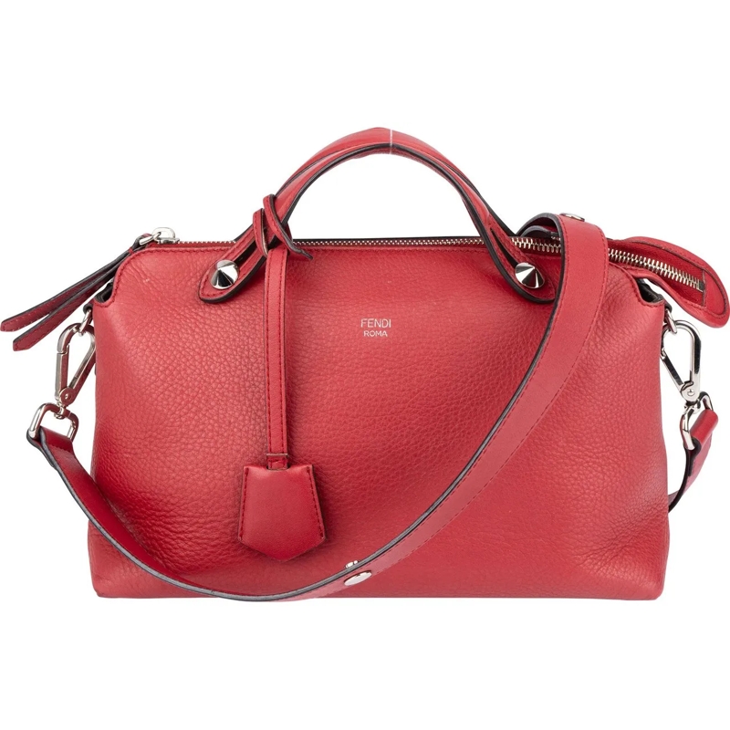 Fendi Schultertasche Fendi Red Leather By The Way Handbag rot