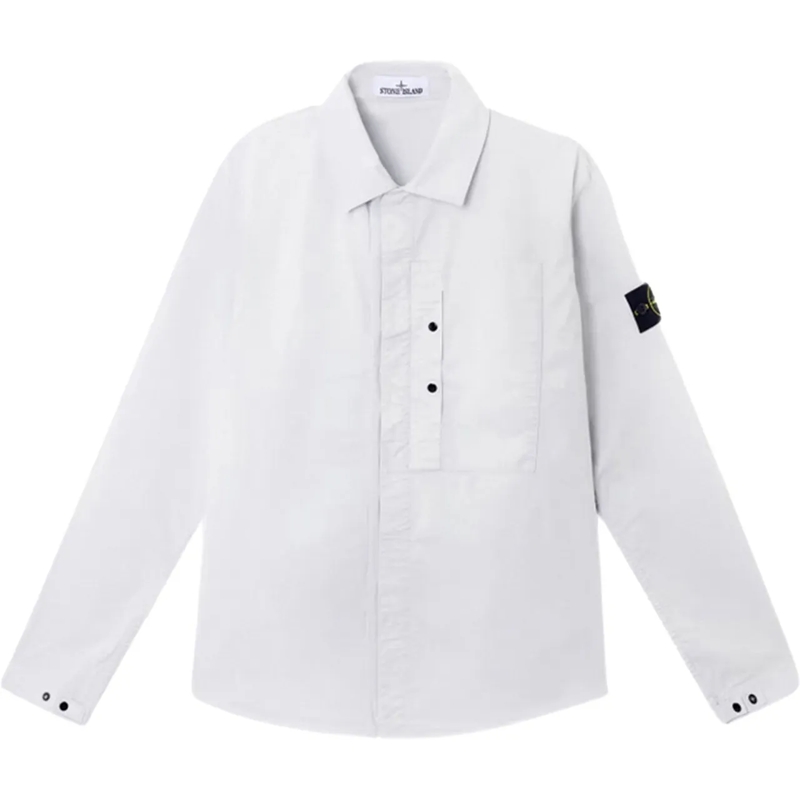 Stone Island Doudoune shirtjacket ligth blue blau