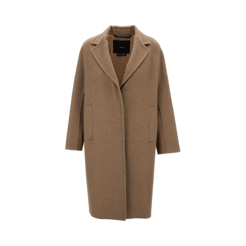 Max Mara Manteau de transition Ardenne Coat Brown