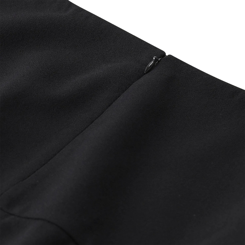 Jil Sander Maxirock Midirock aus Schurwolle schwarz(Image 5)