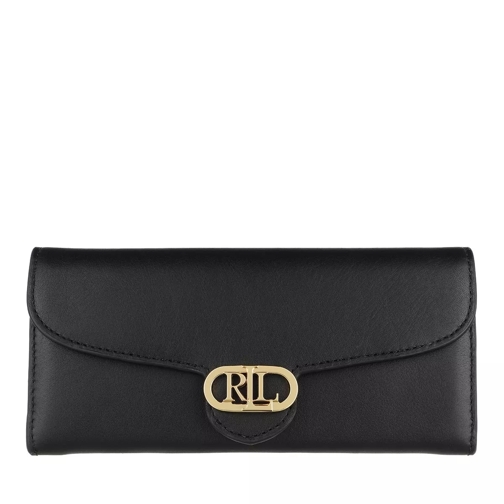 Lauren Ralph Lauren Logo Cont Wallet Large Black Portemonnaie mit Überschlag