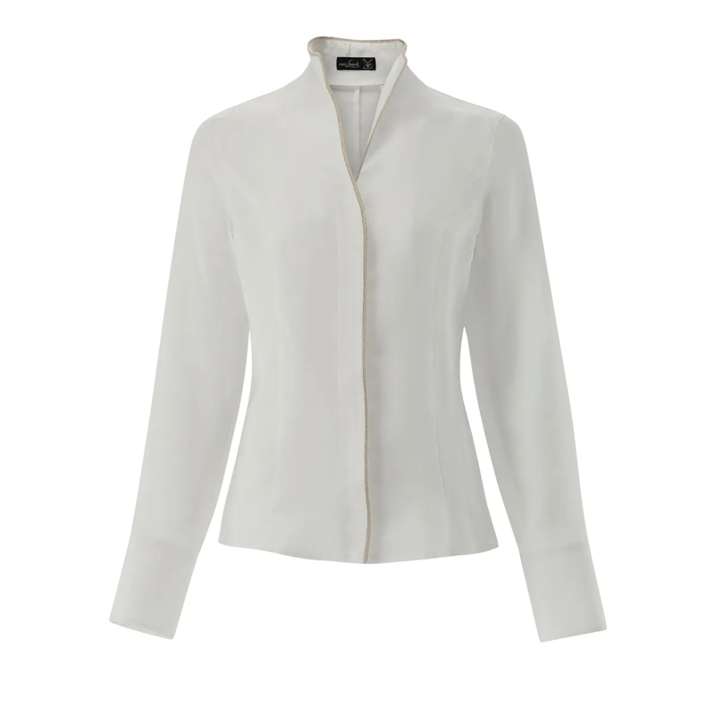 VAN LAACK Bluse Bluse Modern Fit Uni weiss