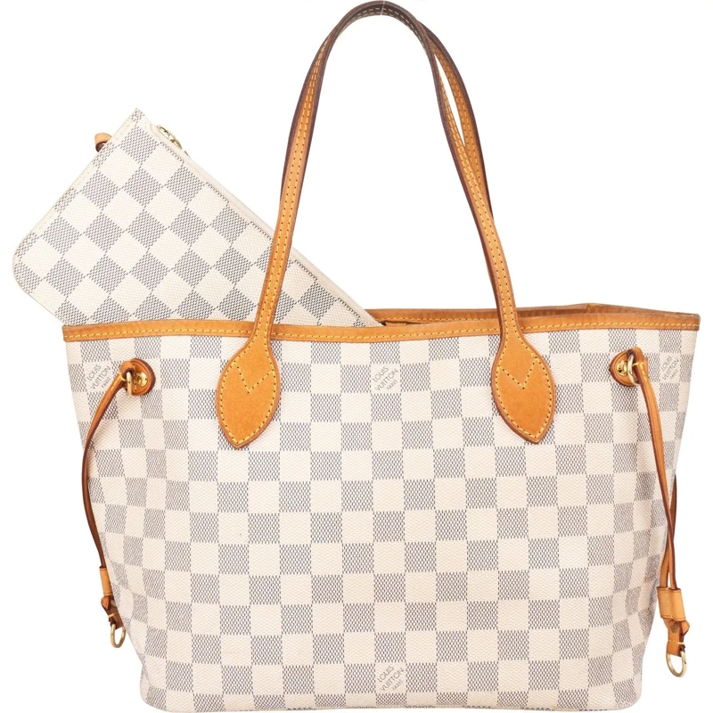 Louis Vuitton Schultertasche Louis Vuitton Canvas Monogram Neverfull PM Handbag weiß