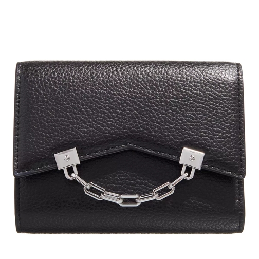 Karl Lagerfeld K/Seven Grainy Trifold Wallet Black Tri-Fold Wallet