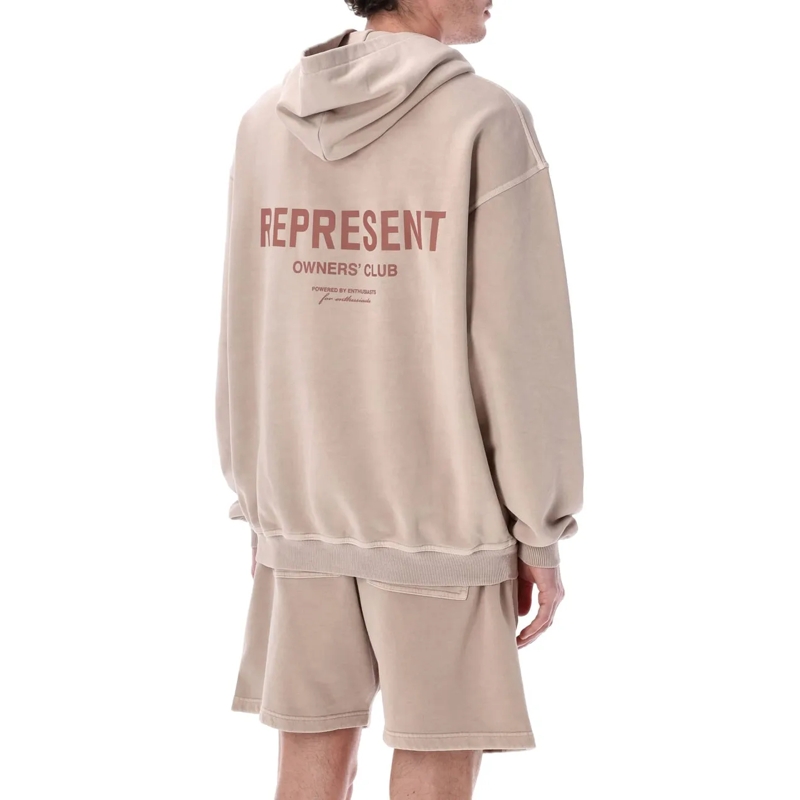 Represent  Owners Club Hoodie Dusty Mauve taupe(Image 2)