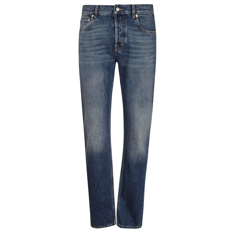 Alexander McQueen Jeans Cotton Denim Jeans Blue