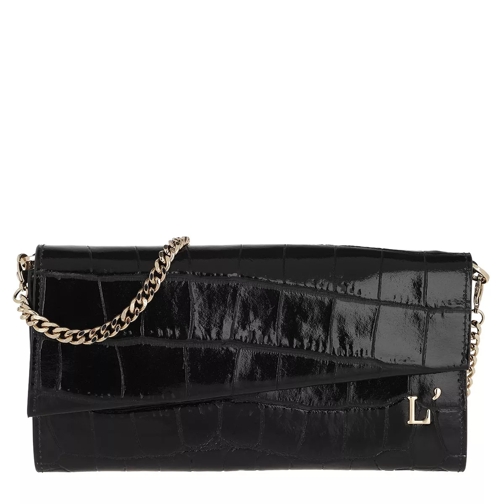 L´Autre Chose Printed Continental Wallet Black Wallet On A Chain