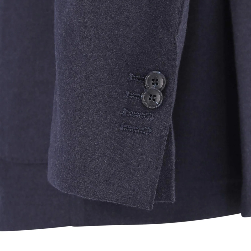 Marco Pescarolo Colbert Sakko Ares aus Kaschmir-Mix blau(Image 4)