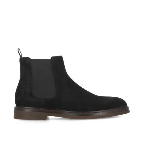 Brunello Cucinelli Stiefel Black Suede Leather Boots Black