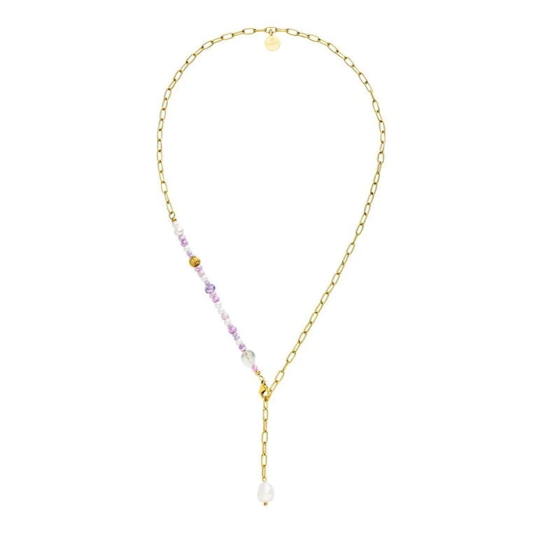 Purelei Mittellange Halskette Y-Kette Aina gold