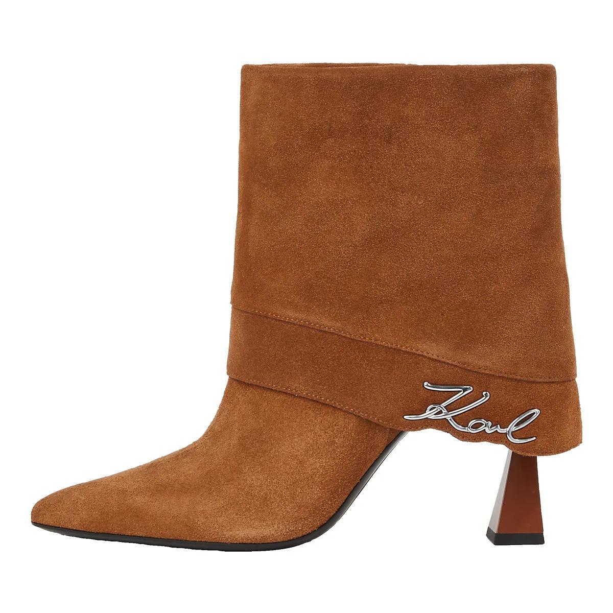 Thumbnail - Karl Lagerfeld Stiefeletten - Debutante Stiefeletten mit umgeschlagenem Schaft - Gr. 38 (EU) - in Braun - für Damen