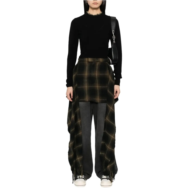 Maison Mihara Yasuhiro Jupe midi Maison Mihara Yasuhiro Muffler Skirt Beige beige