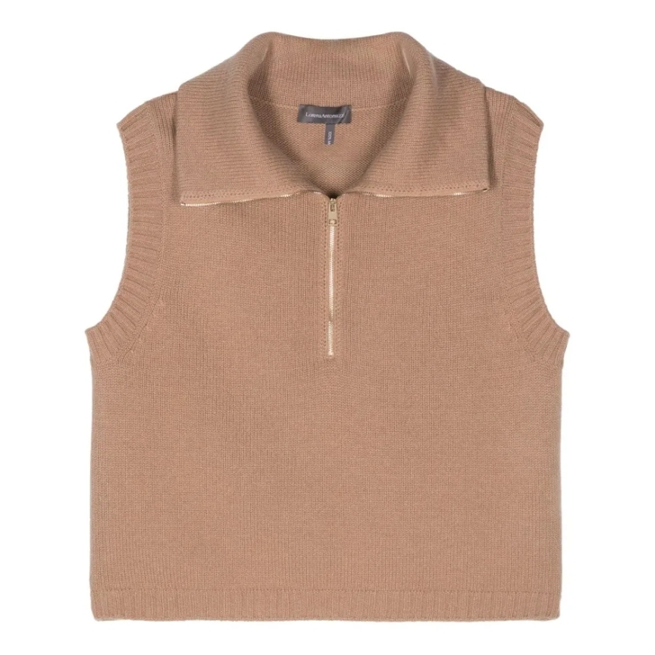 Lorena Antoniazzi Cashmere Gilet Brown | Pullover