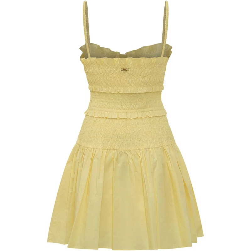 MICHAEL Michael Kors Minikleid Abito Mini con Corpino Arricciato e Balze gelb(Image 2)