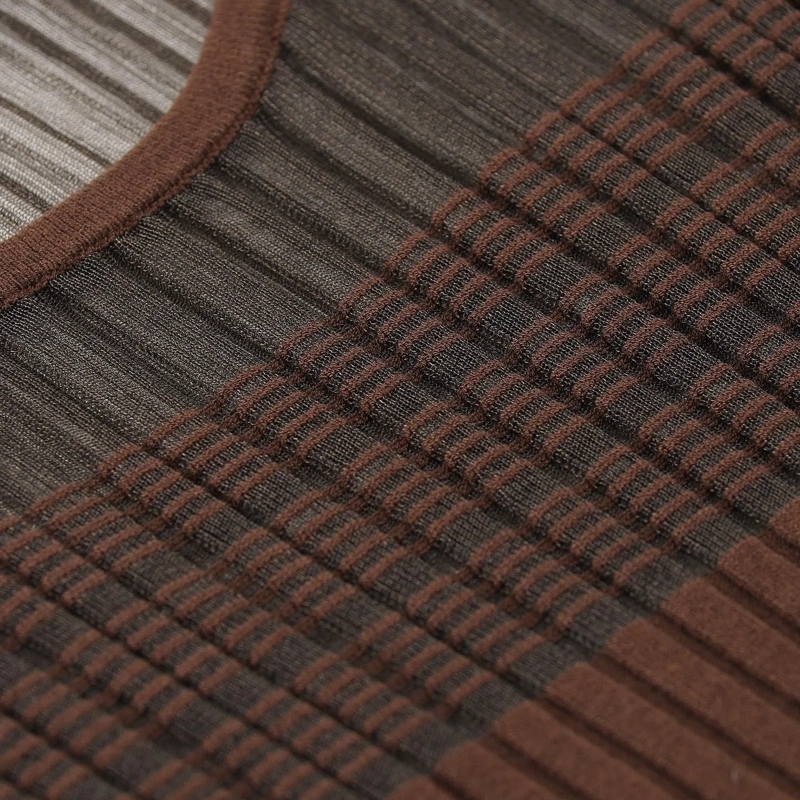 Luisa Cerano Pull Kurarmpullover aus Feinstrick braun(Image 4)