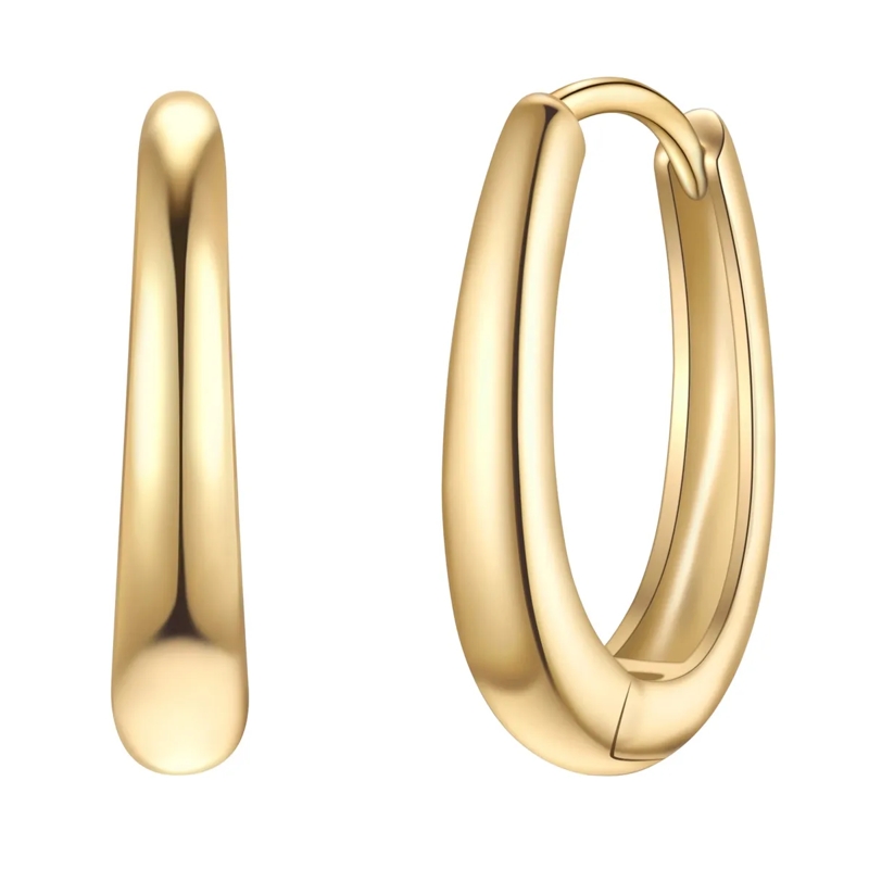 Glanzstücke München Ohrhänger Sterling Silber Creolen gold