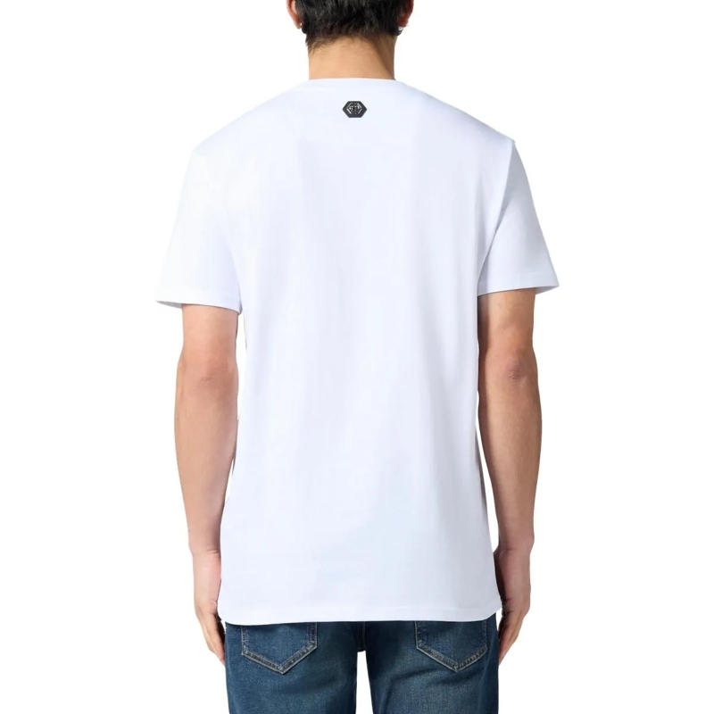 Philipp Plein T-Shirt Round Neck T-Shirt Teddy Money weiss(Image 2)