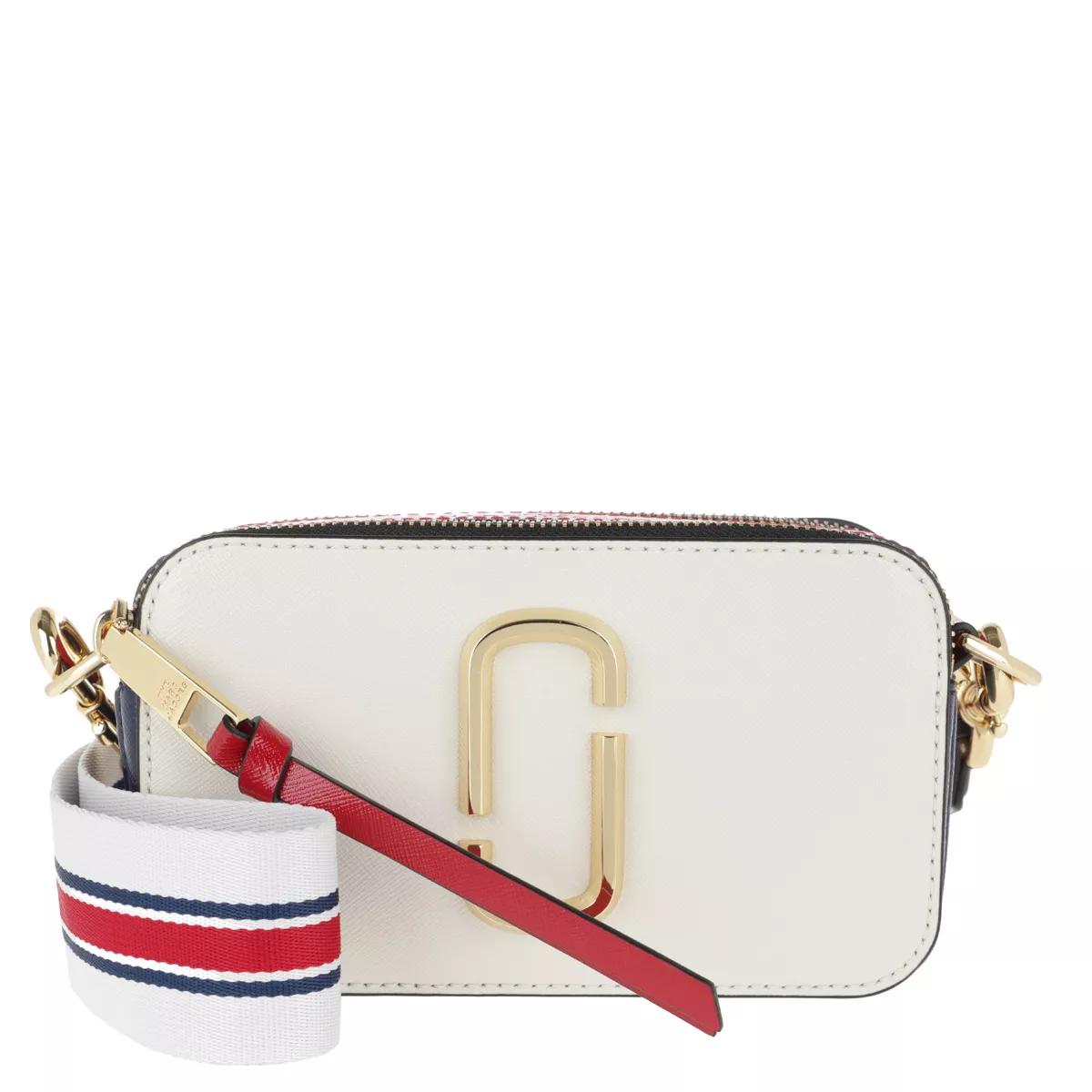 Shop Marc Jacobs The Snapshot Coated Leather Camera Bag