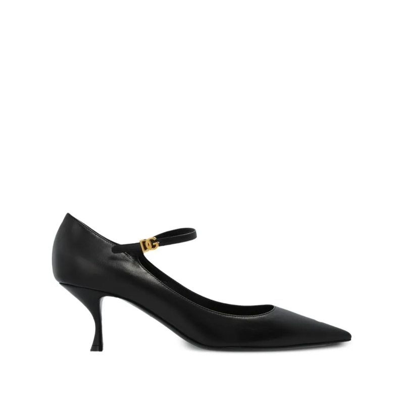 Dolce&Gabbana Pumps Pointed Toe Half-Heel Pumps Black