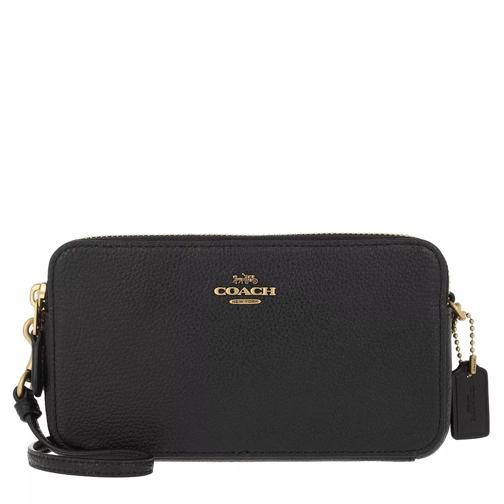 Coach Polished Pebble Leather Kira Crossbody Black Sac à bandoulière