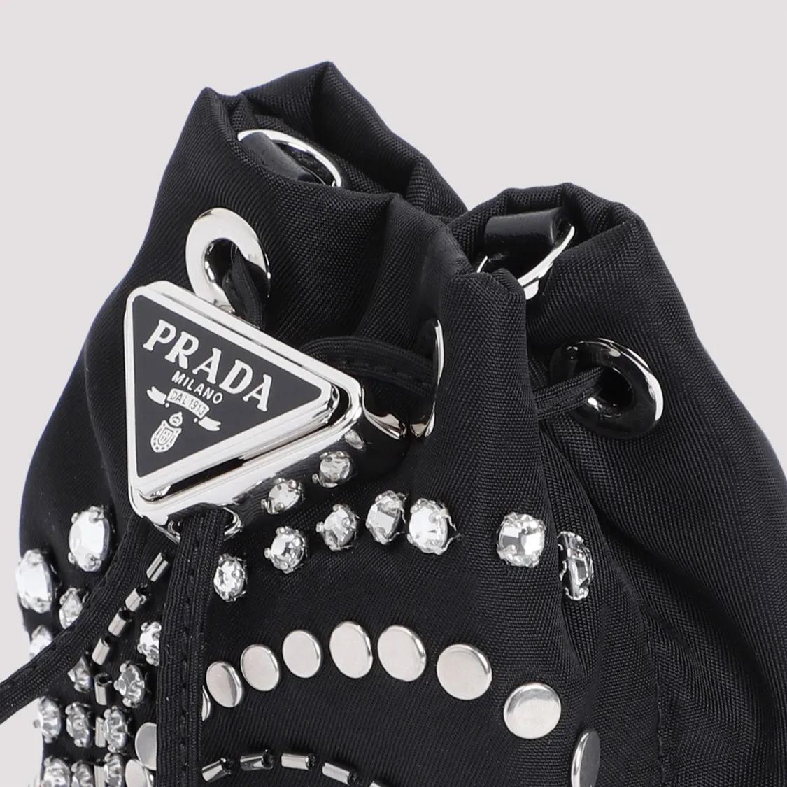 Thumbnail - Prada Pochettes - Black Polyamide Pouch - Gr. unisize - in Schwarz - für Damen