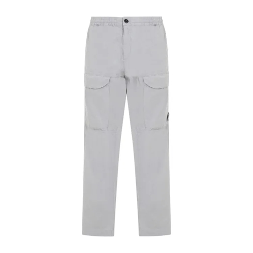 CP Company Loose Grey Cotton Cargo Pants Grey 