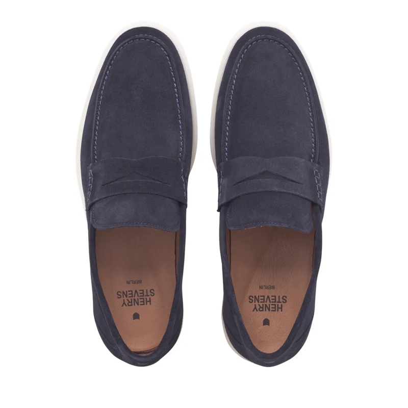 Henry Stevens Mocassin Loafer Elia PL1 dunkel-blau(Image 4)