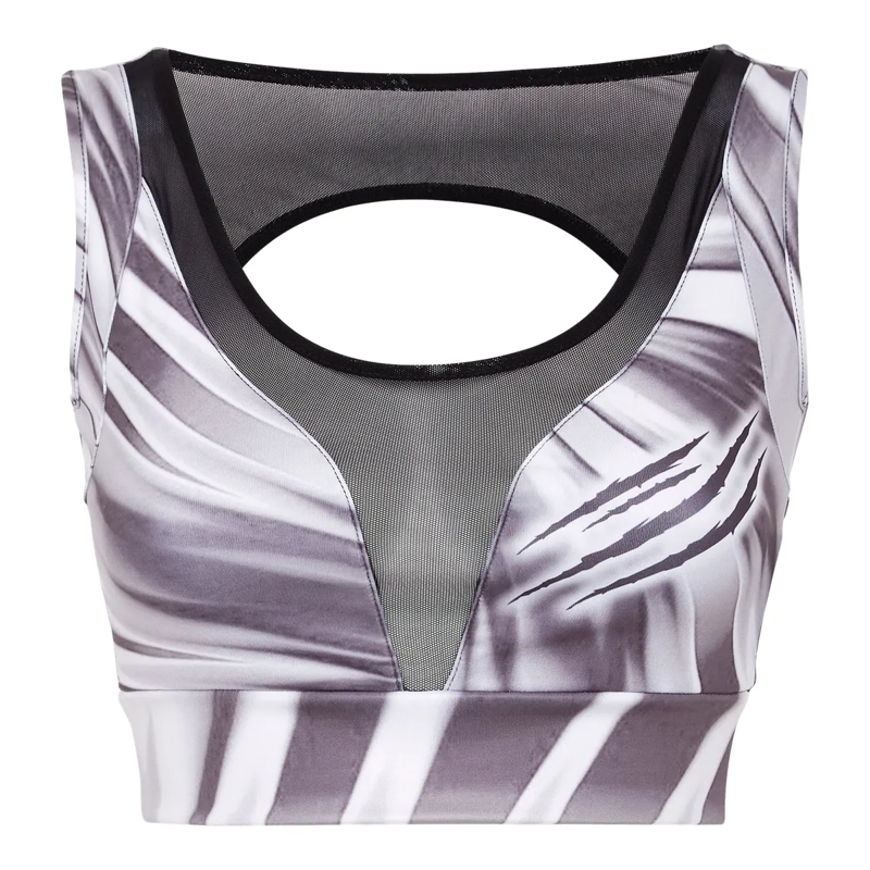 Plein Sport Top Cropped Top Scratch weiss