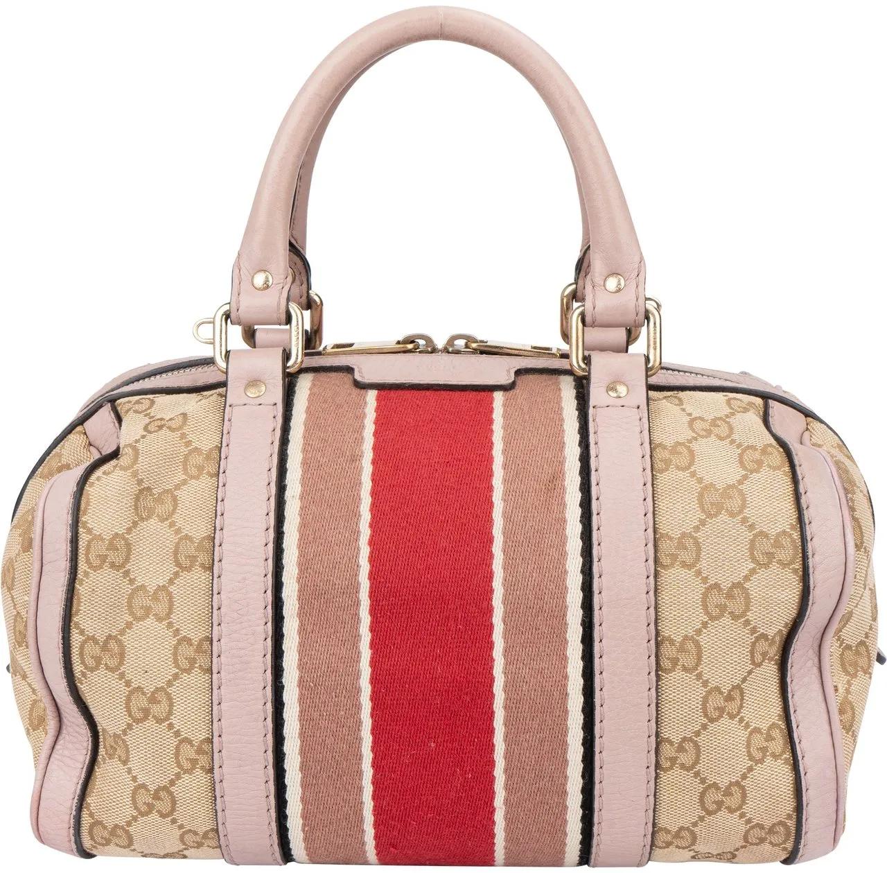 Gucci Crossbody Bags - Gucci GG Monogram Sherry Line Boston Handbag - Gr. unisize - in Braun - für Damen
