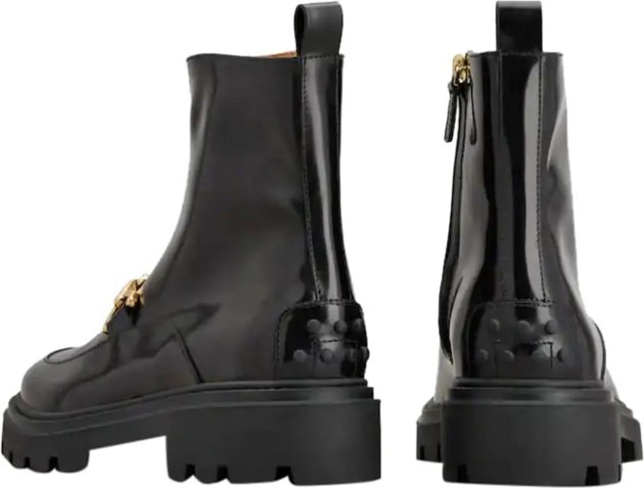 Thumbnail - Tod's Stiefel - Glossy Black Ankle Boots - Gr. 37 (EU) - in Schwarz - für Damen