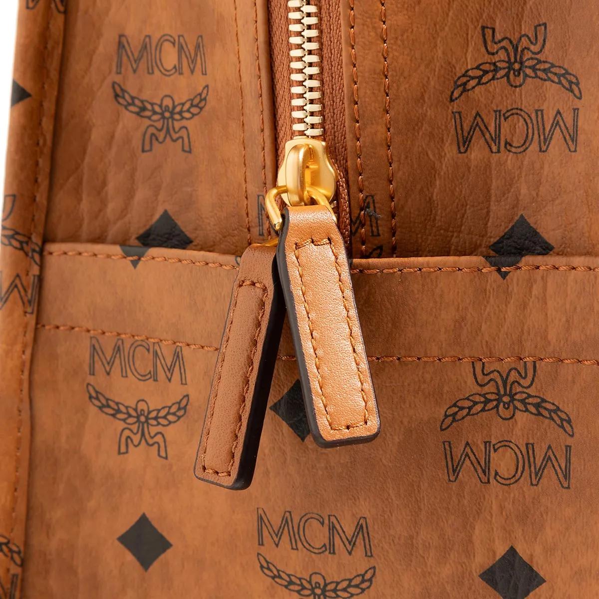 MCM Shoppers & Totes Aren Vi Tote Large in cognac