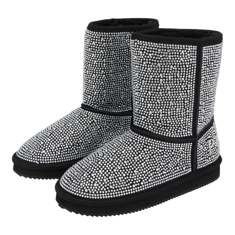 Philipp Plein Stiefel Stiefel Mid Flat Verziert silber