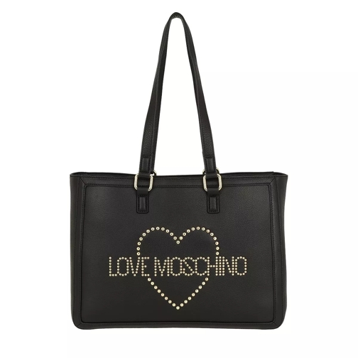 Love Moschino Logo Shoulder Bag Nero Borsa da shopping