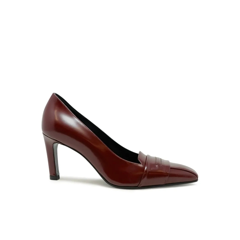 LELLA BALDI Pumps Lt2473sb Laredo Bordeaux Leather Pumps Burgundy