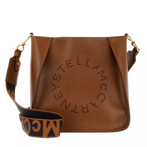 Stella McCartney Logo Shoulder Bag Cinnamon Draagtas