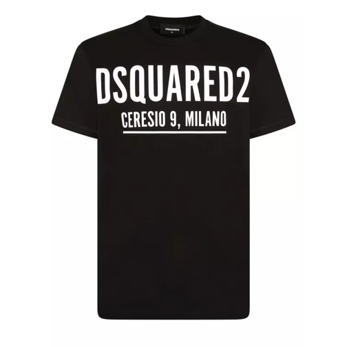 Dsquared2 Black Cotton Logo Print T-Shirt Black 
